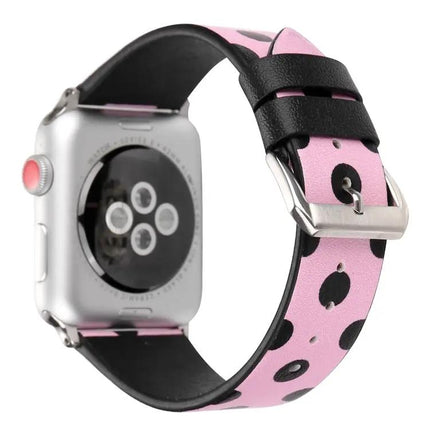 Leather Dot Pattern Apple Watch Band 38/40/41/42mm