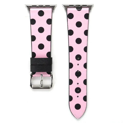 Leather Dot Pattern Apple Watch Band 38/40/41/42mm