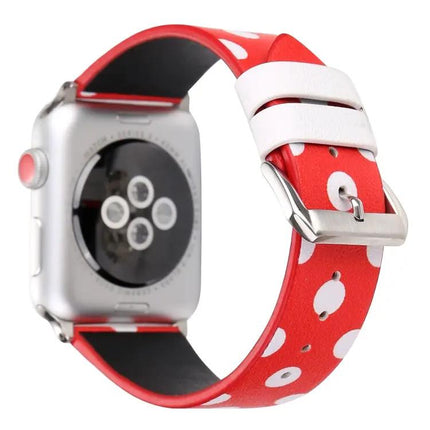 Leather Dot Pattern Apple Watch Band 38/40/41/42mm