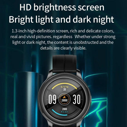 Smart Watch for Daily Health Tracking and Activity Monitoring - round HD brightness screen showing steps, calories, time and notifications
