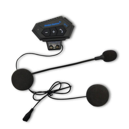 Motorcycle Helmet Bluetooth Headset With Intercom For Riding mounted full-face helmet intercom unit with mic and speakers