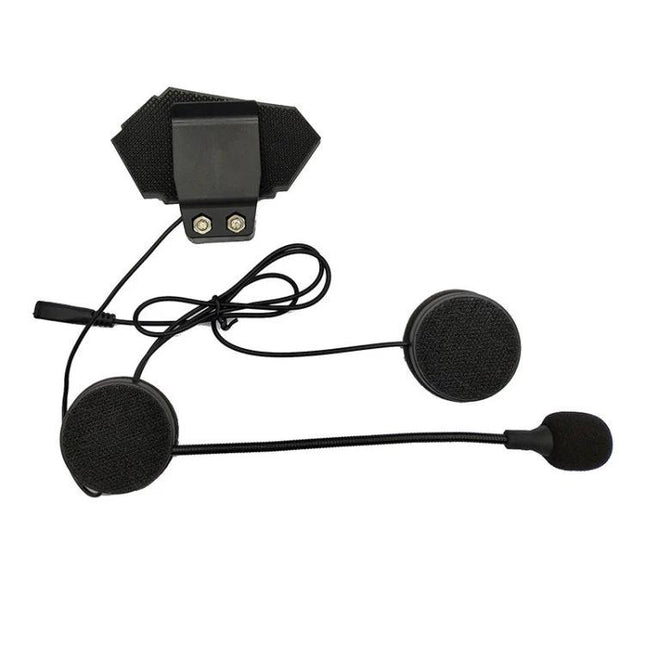 Motorcycle Helmet Bluetooth Headset With Intercom For Riding mounted speakers boom mic for hands-free rider communication and navigation