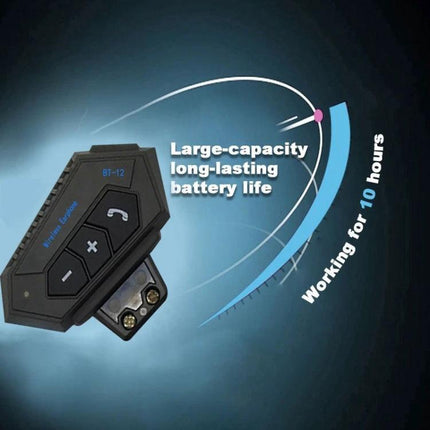 Motorcycle Helmet Bluetooth Headset With Intercom For Riding with long‑lasting battery and 10 hours working time