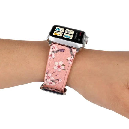 Leather Replacement Watch Band For Apple Watch 38, 40, 41mm