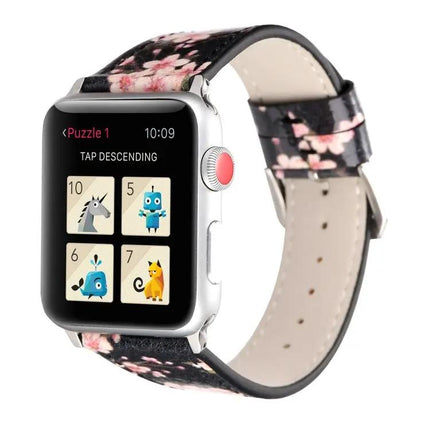 Leather Replacement Watch Band For Apple Watch 38, 40, 41mm