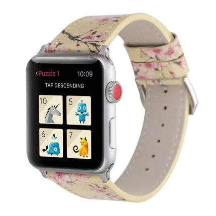 Leather Replacement Watch Band For Apple Watch 38, 40, 41mm