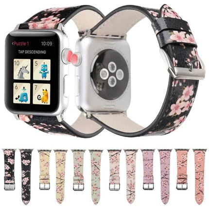 Leather Replacement Watch Band For Apple Watch 38, 40, 41mm