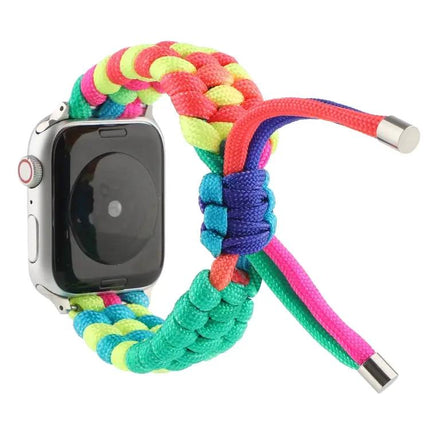 Rainbow Umbrella Cord Nylon Watch Band For Apple Watch