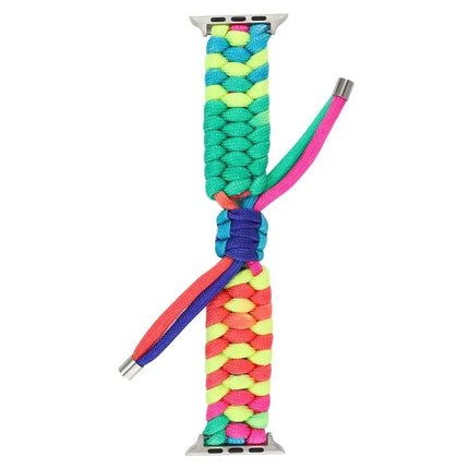 Rainbow Umbrella Cord Nylon Watch Band For Apple Watch
