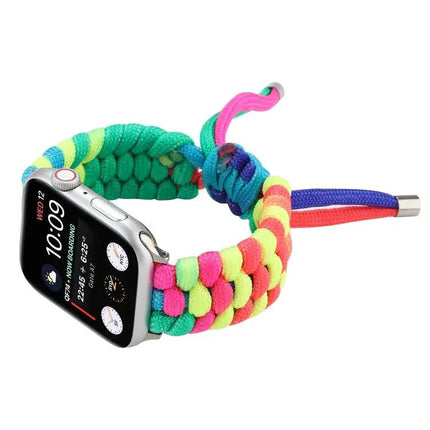 Rainbow Umbrella Cord Nylon Watch Band For Apple Watch