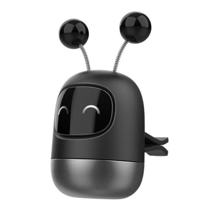 Cartoon Robot Car Air Outlet Aromatherapy Diffuser With Soft Clip compact black cartoon robot car vent clip diffuser