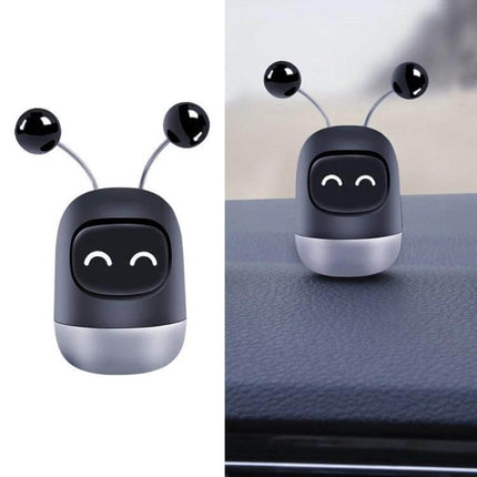 Cartoon Robot Car Aromatherapy Paste for Car Interiors compact smiling robot diffuser for car dashboard, alcohol-free, long-lasting scent
