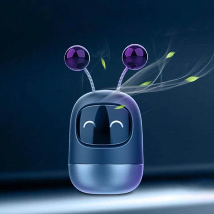 Cartoon Robot Car Aromatherapy Paste for Car Interiors in compact purple robot design releasing steady fragrance