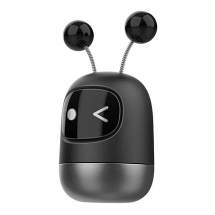 Cartoon Robot Car Aromatherapy Paste for Car Interiors compact black robot design with antennae, alcohol-free lasting fragrance for cabin