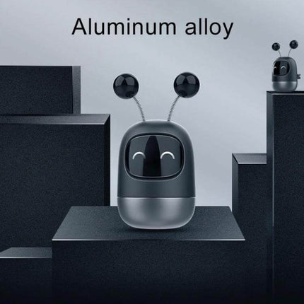 Cartoon Robot Car Aromatherapy Paste for Car Interiors - compact aluminum-alloy mini air freshener for deodorizing car cabin