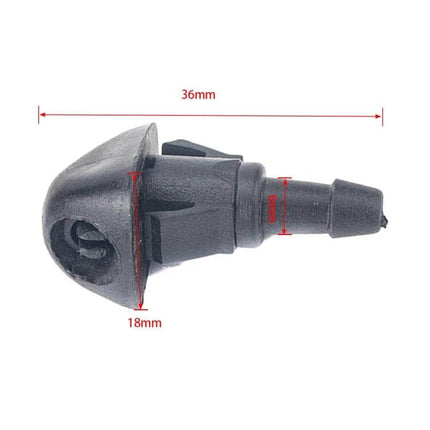 Honda Windshield Washer Nozzles Replacement Pair Set ABS nozzle pair for Honda models OE 76810S10A024 front windshield spray 36mm x 18mm