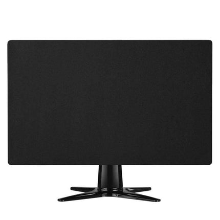 Computer Monitor Dust Cover Fits 19 To 31.5 Inch Monitors - black washable non-woven fabric protects screen from dust and scratches
