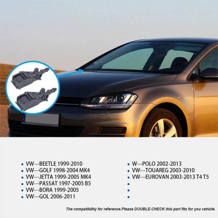 Volkswagen Front Windshield Washer Nozzle 2-Pack Replacement - ABS front sprayer pair for VW Golf Jetta Passat Beetle Polo Touareg