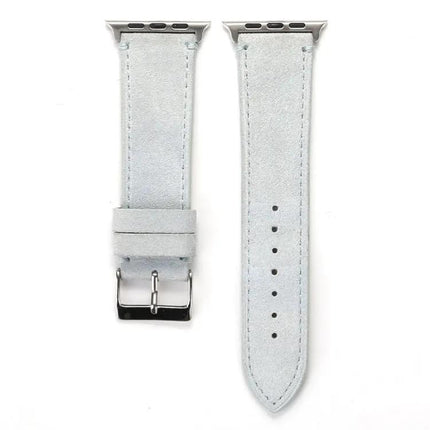 Frosted Genuine Leather Apple Watch Band 44mm 42mm