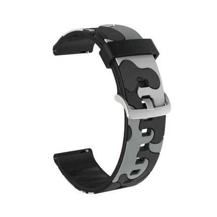 Camouflage Silicone Replacement Watch Band 20mm 22mm