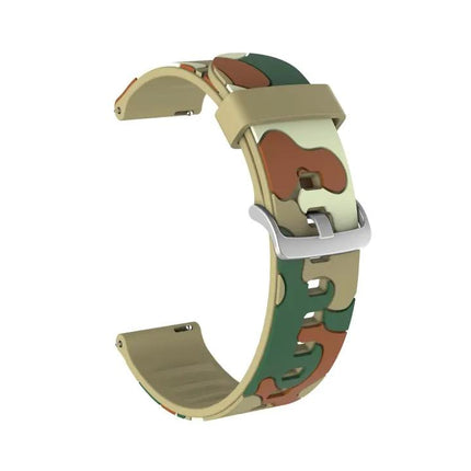Camouflage Silicone Replacement Watch Band 20mm 22mm