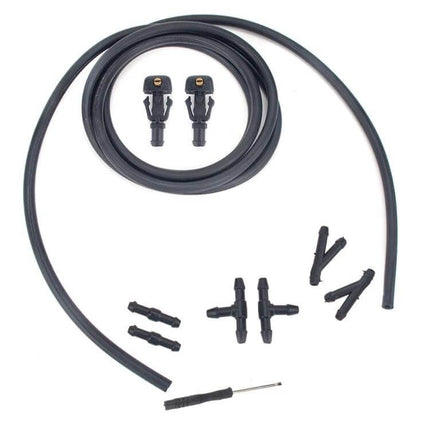 Ford F150 Front Windshield Washer Nozzle Set 2 Pack replacement nozzles with tubing and clips for Ford F-150 2004–2013 to restore spray alignment