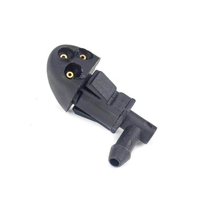 Two Front Windshield Washer Nozzles For Chevrolet Cruze replacement pair shown on white background, direct-fit front spray nozzles restoring proper windshield coverage