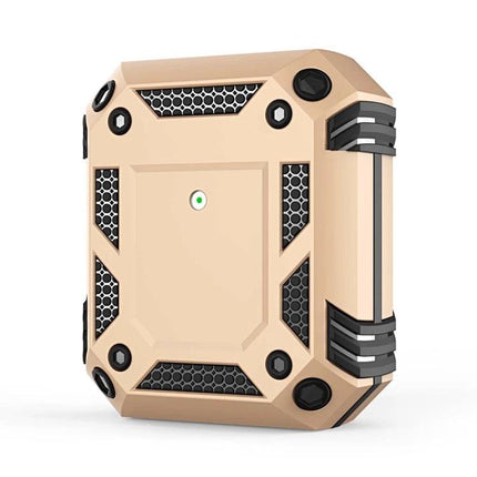 Durable AirPods Protective Cover for Everyday Travel and Use rugged beige shockproof case for commuting and workouts