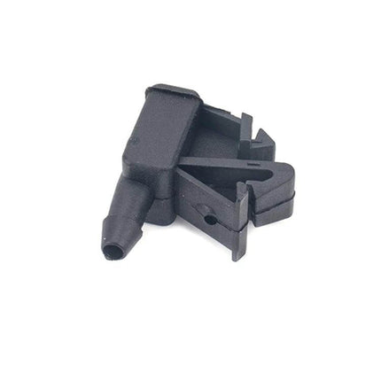 2 PCS Front Windshield Washer Wiper Jet Water Spray Nozzle For Citroen - 2-piece black plastic front washer spray jet replacement