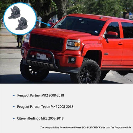 2 PCS Front Windshield Washer Wiper Jet Water Spray Nozzle For Citroen replacement pair shown with red SUV and compatibility list