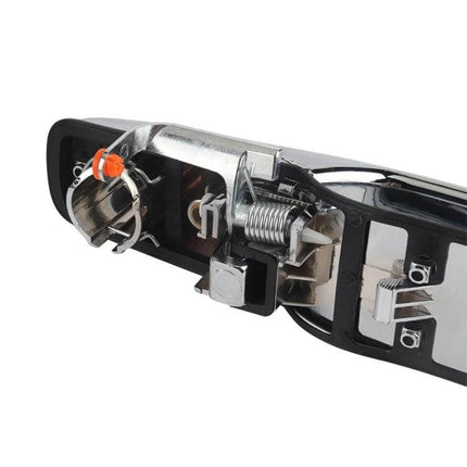 Left Front Exterior Door Handle For Chevrolet Or GMC Replacement ABS electroplated driver-side front door handle showing mounting hardware