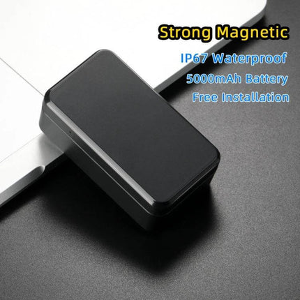 G11 Magnetic Vehicle GPS Tracker for Easy Location Tracking - compact black magnetic tracker with IP67 waterproof and 5000mAh battery