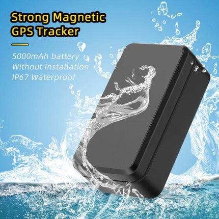 G11 Magnetic Vehicle GPS Tracker for Easy Location Tracking attached to car metal surface showing waterproof design and strong magnet