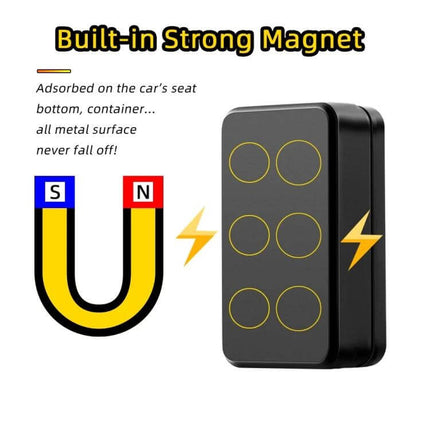 G11 Magnetic Vehicle GPS Tracker for Easy Location Tracking showing strong built-in magnet and device attached to metal surface