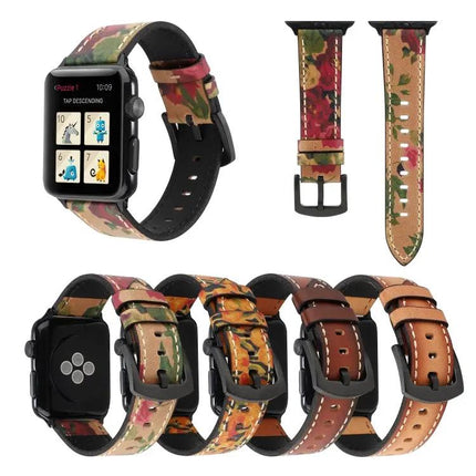 Genuine Cowhide Leather Band For Apple Watch 38/40/41/42mm