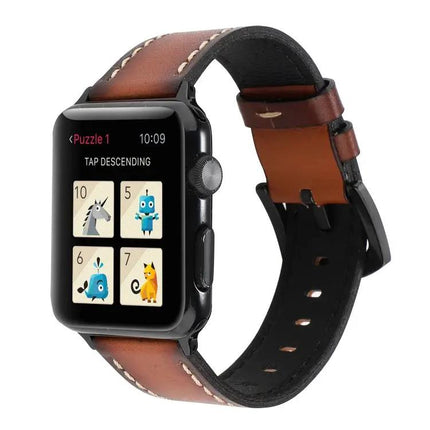 Genuine Cowhide Leather Band For Apple Watch 38/40/41/42mm