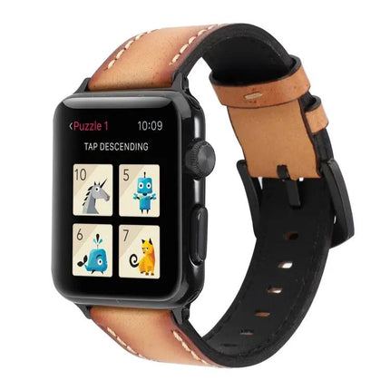 Genuine Cowhide Leather Band For Apple Watch 38/40/41/42mm