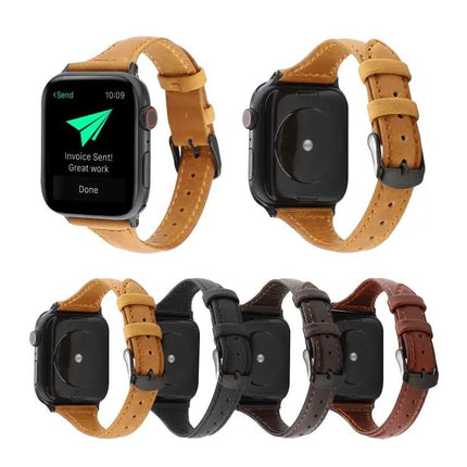 Crazy Horse Genuine Leather Apple Watch Strap 38/40/41mm
