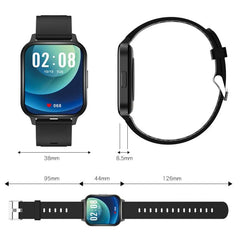 IP68 Waterproof Smart Watch with 1.7-inch Color Screen, Heart Rate and Blood Oxygen Monitoring, Call Alerts