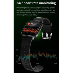 IP68 Waterproof Smart Watch with 1.7-inch Color Screen, Heart Rate and Blood Oxygen Monitoring, Call Alerts