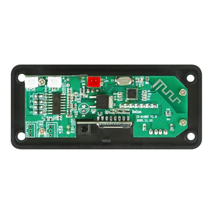 Portable Bluetooth Car MP3 Player for In-Car Music and Calls showing internal circuit board and components