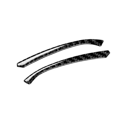 Carbon Fiber Decorative Strip for Nissan 370Z Dashboard - pair of curved carbon fiber dashboard trim pieces