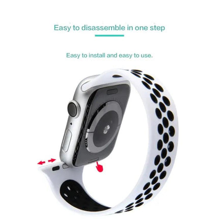 Elastic Silicone Watch Band for Apple Watch 38/40/41/42mm