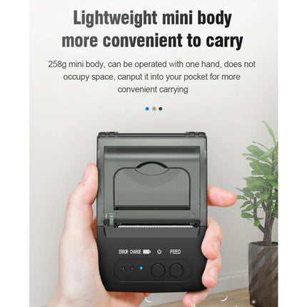 Bluetooth Portable Thermal Receipt Printer for Business Use - handheld lightweight mini thermal receipt printer for mobile retail and delivery