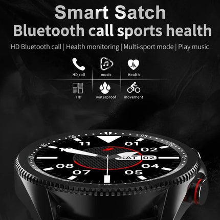 Smart Watch for Everyday Wear and Active Lifestyles - sleek black smartwatch showing heart rate, step tracking and multi-sport modes for daily use