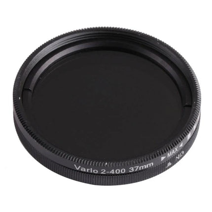 Adjustable Neutral Density Filter for Camera Light Control — 37mm slim variable ND filter for precise exposure and motion blur effects