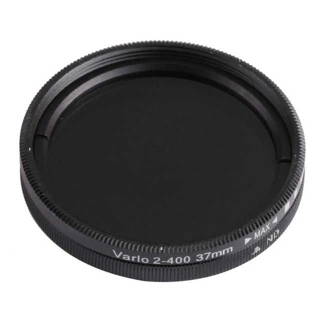 Adjustable Neutral Density Filter for Camera Light Control — 37mm slim variable ND filter for precise exposure and motion blur effects