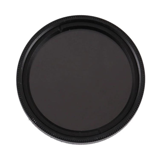 Adjustable Neutral Density Filter for Camera Light Control - circular ND filter on white background for exposure and motion blur