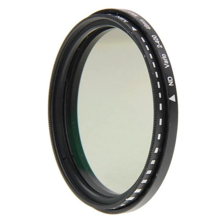 Adjustable Neutral Density Filter for Camera Light Control — slim circular ND filter for slow shutter and wider aperture outdoor photography