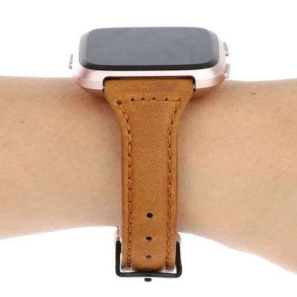 Fitbit Versa Genuine Leather Band Horse Texture 80mm
